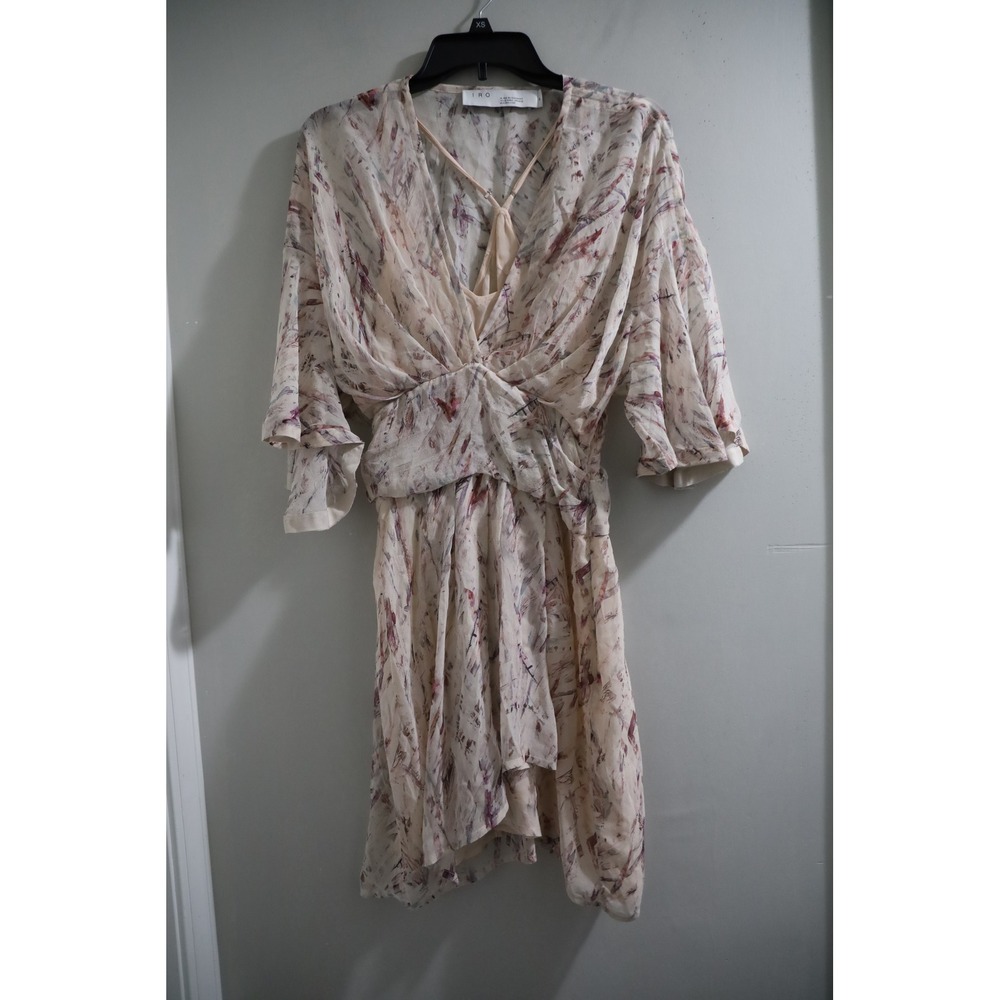 IRO‎ Paris Pommie Floral Silk Dress Bohemian Flowy Party Cocktail Occasion